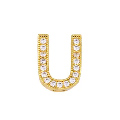 Fashion Alphabet Letter Shape Zircon Pendant Necklace
