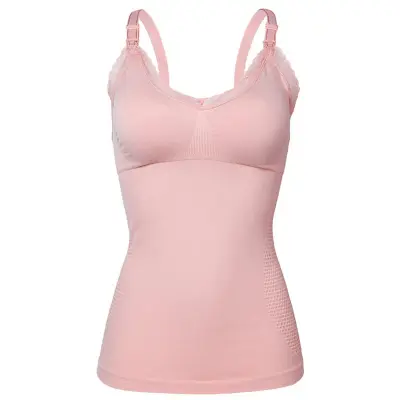 M-XL Maternity Basic Solid Color Lace V Neck Front Button Underwear