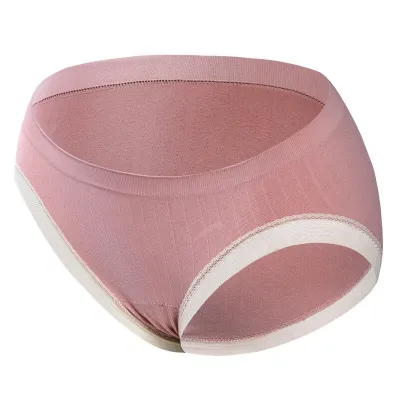 Maternity Basic Lace Color Blocking Breathable Panties