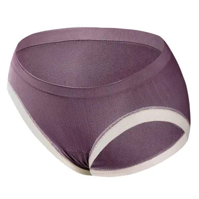Maternity Basic Lace Color Blocking Breathable Panties