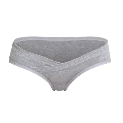 M-4XL Maternity Basic Solid Color Breathable Cotton Panties