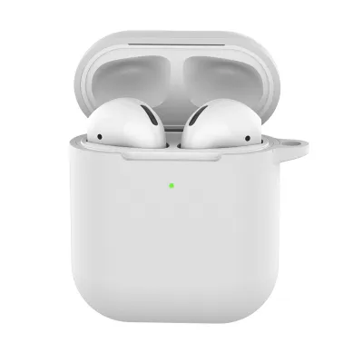 Simple Style Solid Color Shockproof Silicone AirPods 2 Protector Case