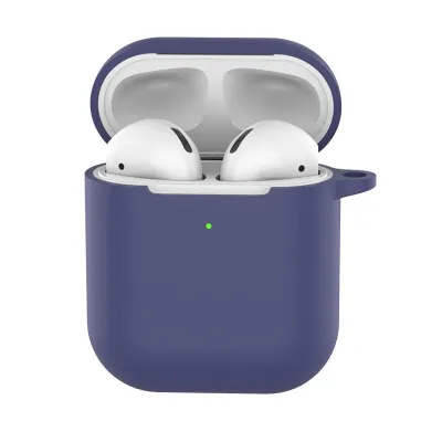 Simple Style Solid Color Shockproof Silicone AirPods 2 Protector Case