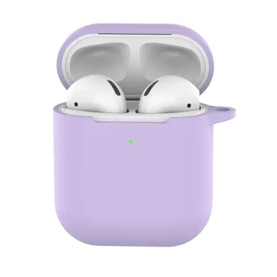 Simple Style Solid Color Shockproof Silicone AirPods 2 Protector Case