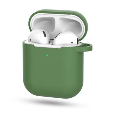 Simple Style Solid Color Shockproof Silicone AirPods 2 Protector Case