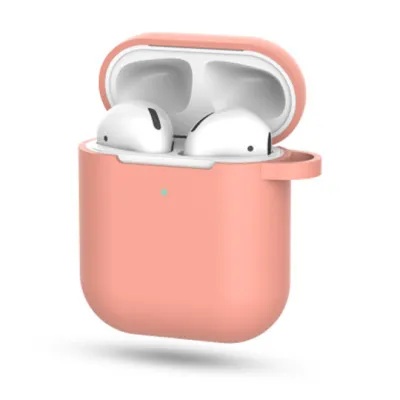 Simple Style Solid Color Shockproof Silicone AirPods 2 Protector Case