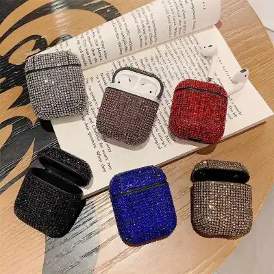 Fashion Rhinestone Decor Design AirPods1 Earphone Protector Case