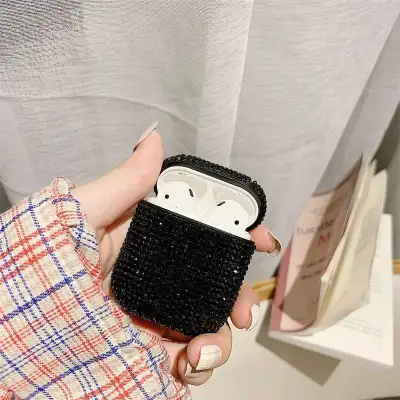 Fashion Rhinestone Decor Design AirPods1 Earphone Protector Case