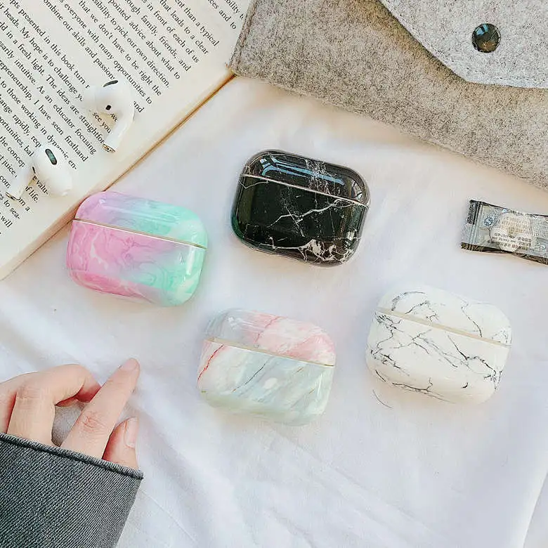Fresh Style Marbling Pattern Design AirPods Pro Protector Case