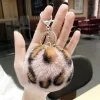 Pink Leopard Pompom Ball