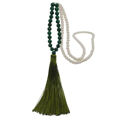 18 Colors Women's Natural Stone Pearl Decor Strand Necklace