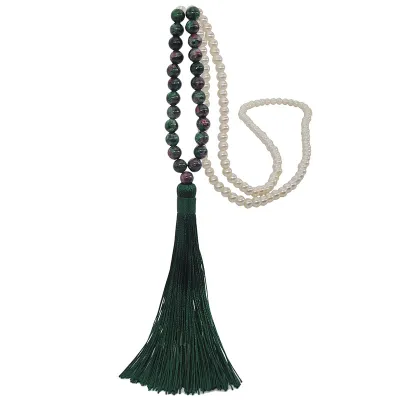 18 Colors Women's Natural Stone Pearl Decor Strand Necklace