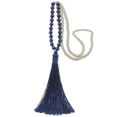 18 Colors Women's Natural Stone Pearl Decor Strand Necklace