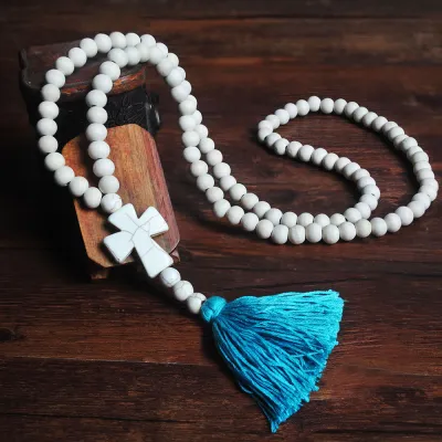 Boho Three-layer Tassel Decor Strand Necklace for Women