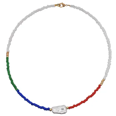 Handmade Beaded Women Alloy Choker Necklace