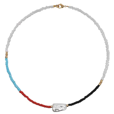 Handmade Beaded Women Alloy Choker Necklace
