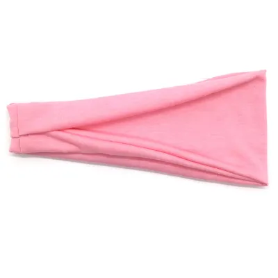 Men Women Unisex Fitness Sports Solid Color Fabric Headband