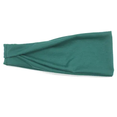 Men Women Unisex Fitness Sports Solid Color Fabric Headband