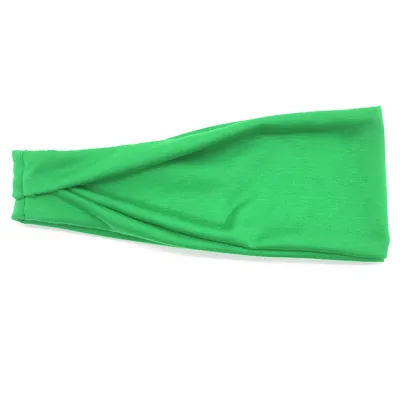 Men Women Unisex Fitness Sports Solid Color Fabric Headband