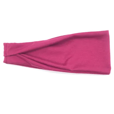 Men Women Unisex Fitness Sports Solid Color Fabric Headband