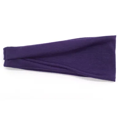 Men Women Unisex Fitness Sports Solid Color Fabric Headband
