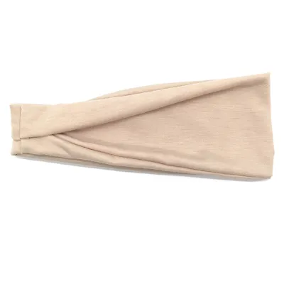 Men Women Unisex Fitness Sports Solid Color Fabric Headband