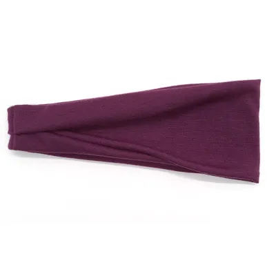 Men Women Unisex Fitness Sports Solid Color Fabric Headband