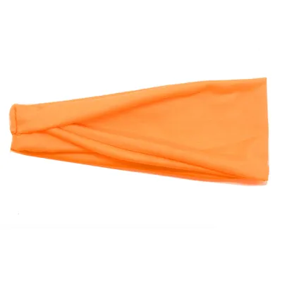 Men Women Unisex Fitness Sports Solid Color Fabric Headband