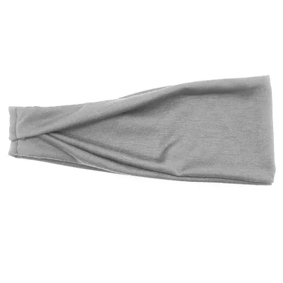 Men Women Unisex Fitness Sports Solid Color Fabric Headband