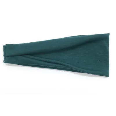 Men Women Unisex Fitness Sports Solid Color Fabric Headband