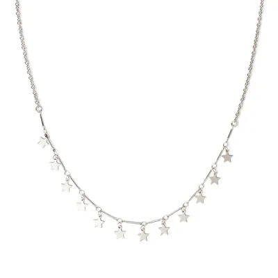 Star Pendant Decor Women Alloy Choker Necklace 21cm-50cm