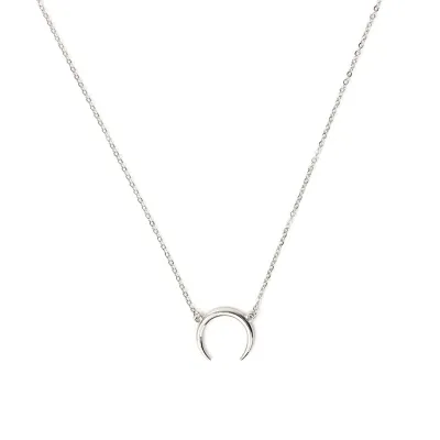 Creative Crescent Pendant Choker Necklace Women's Decor