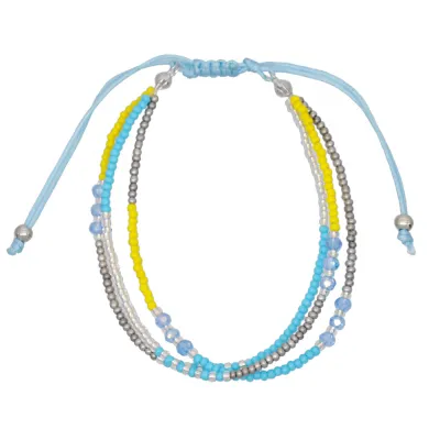 Colorful Rice Beads Braided Rope Bracelet Ethnic Couple Geometric