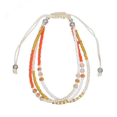 Colorful Rice Beads Braided Rope Bracelet Ethnic Couple Geometric
