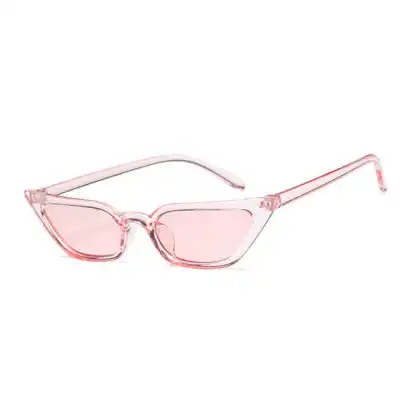 Trendy Small Frame Transparent Cat-eye Fashion Sunglasses