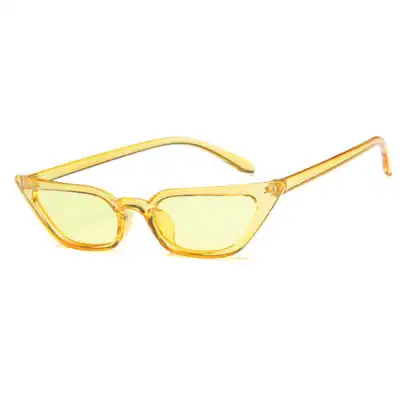 Trendy Small Frame Transparent Cat-eye Fashion Sunglasses