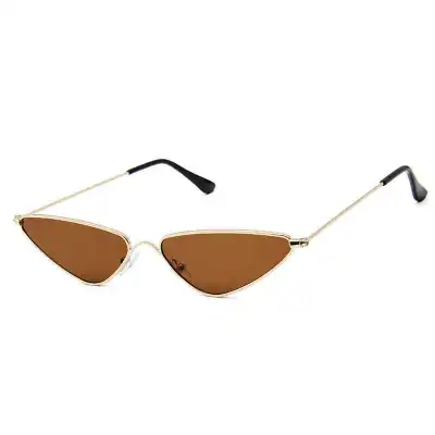 Fashion Triangle Metal Frame Cat Eye Sunglasses
