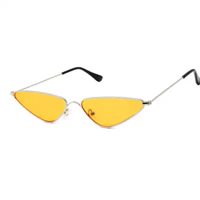 Fashion Triangle Metal Frame Cat Eye Sunglasses