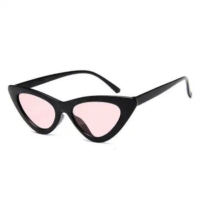 Vintage Triangle Cat-eye Transparent Frame Sunglasses