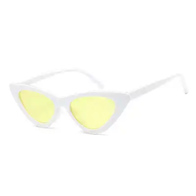 Vintage Triangle Cat-eye Transparent Frame Sunglasses