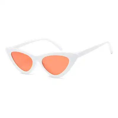 Vintage Triangle Cat-eye Transparent Frame Sunglasses