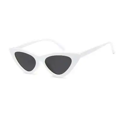 Vintage Triangle Cat-eye Transparent Frame Sunglasses