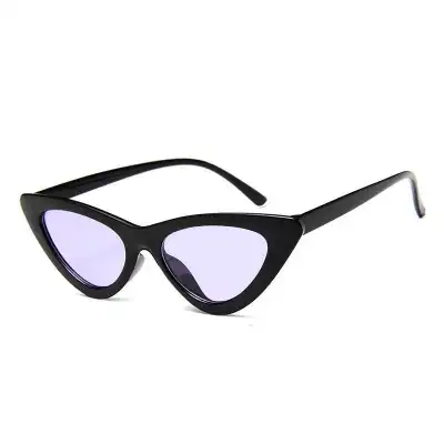 Vintage Triangle Cat-eye Transparent Frame Sunglasses