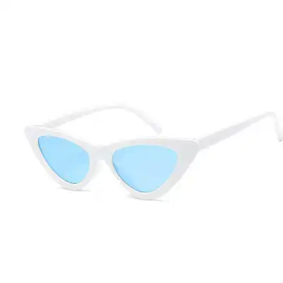 Vintage Triangle Cat-eye Transparent Frame Sunglasses