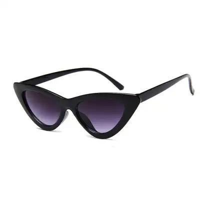 Vintage Triangle Cat-eye Transparent Frame Sunglasses