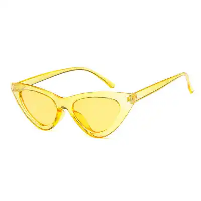 Vintage Triangle Cat-eye Transparent Frame Sunglasses