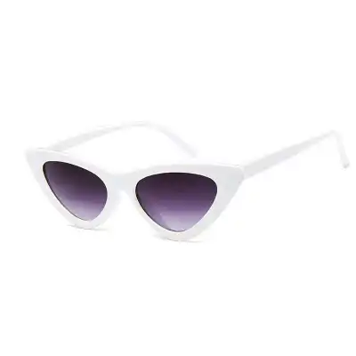 Vintage Triangle Cat-eye Transparent Frame Sunglasses