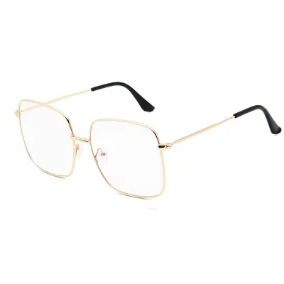 Classic Retro Polygon Metal Frame Beach Sunglasses