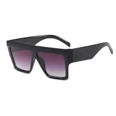 High Quality Fashion Faceted Exaggerate Square Frame Sunglasses