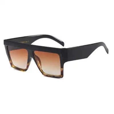 High Quality Fashion Faceted Exaggerate Square Frame Sunglasses